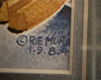 Rie Mung Art 1984 $40.00