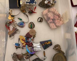 Unmatched earrings and broken Jewelry