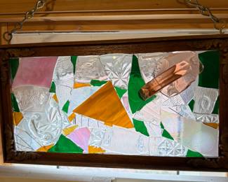 Hanging Glass Collage  $30.00