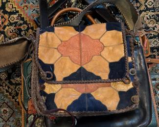 Super Neat Leather Floral Handbag $100.00
