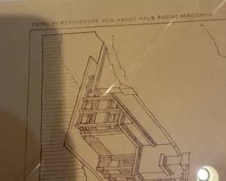 Architectural Art Framed Racine Wisconsin $40.00