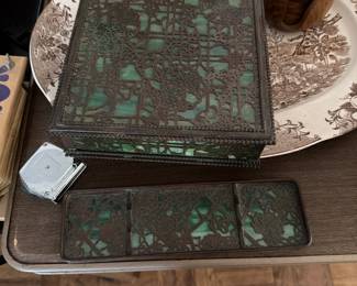 Tiffany Studio Box and Tray AS IS ON BOX $1000.00