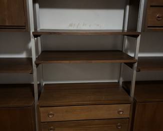4 Section Mid Century Wall Unit