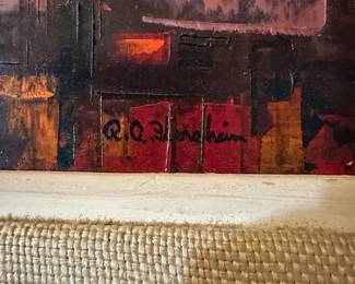 Art Signed Richard Florsheim Reds $450.00