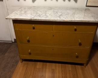 Antique Maple dresser with Marble top $50.00