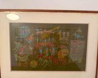 Whimsical Art By Baker Artist Proof 1964 $100.00