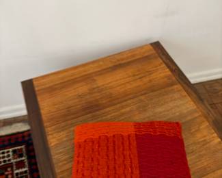 mid-Century Orange and red pillow $5.00