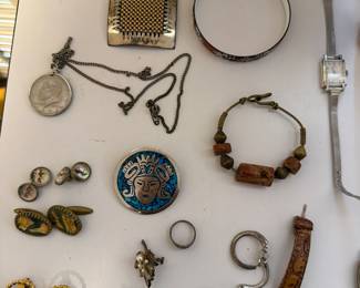 Costume Jewelry & 1884 Morgan Dollar