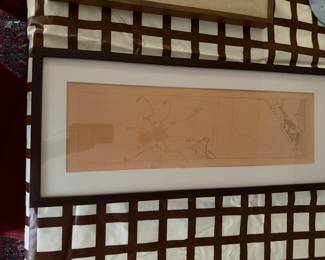 Architectural Art Framed Racine Wisconsin $40.00