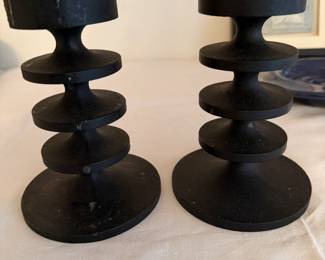 Cast Iron Candlesticks R. Welch England $200.00