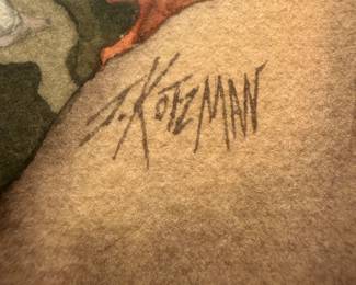 J. Kotzman Art Signature $100.00