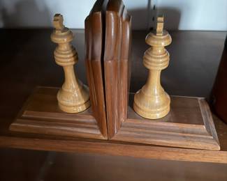 Chess pieces bookends $10.00