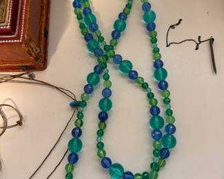 Blue Beaded Necklace