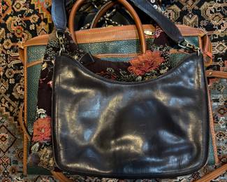 Black Leather Handbag $60.00