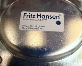 Fritz Hansen A/% 1997 Black Chair $150.00