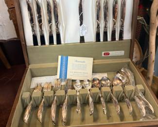 1847 Rogers Bros. silver plated flatware set 