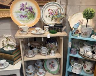 Plate and tea cup & saucers