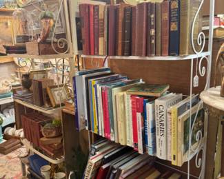 vintage books and cook books