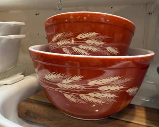 Pyrex Autumn Harvest Wheat, 401 & 402