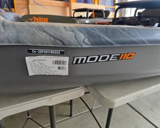 AVAILABLE JANUARY 13th WE HAVE 2 AVAILABLE $500.00 each Catch Mode 110 Fishing Kayak. This sit-on-top kayak is known for its stability and features designed for anglers. 