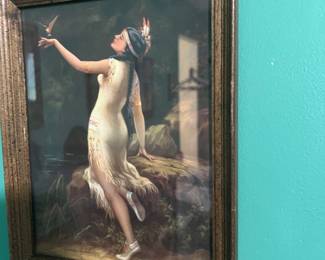 vintage print of Adelaide Hiebel 'Springtime in the forrest' 