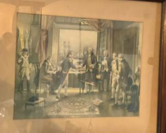 engraving 'The Declaration of Independence' by John Trumbull