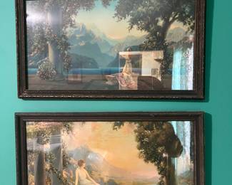 vintage lithographs "Dawn' and 'Sunrise' by R. Atkinson 