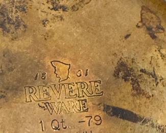 Vintage Revere Ware Copper Bottom Stainless Steel Pots & Pans Lot (Clinton, IL USA)