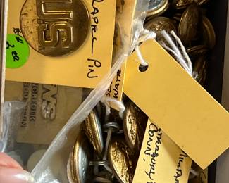 Vintage pins and buttons