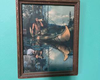 vintage print 'The Call' by H.C. Edwards