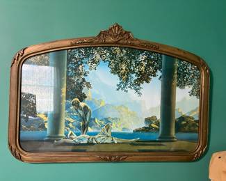 vintage framed  print of Maxfield Parrish's 'Daybreak' 