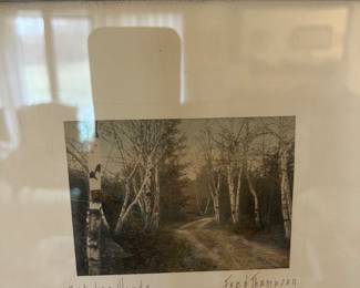 Hand colored photograph 'October woods' by Fred Thompson
