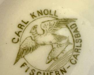 Carl Knoll Fishern-Carlsbad porcelain
