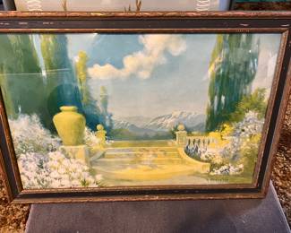 Print of the painting  'Dreamland; by Robert Atkinson Fox 