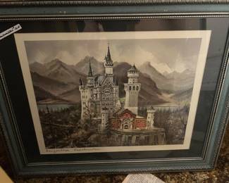 Neuschwanstein Castle print by Maurice Legendre 