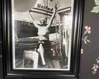 photograph Marilyn Monroe promo for United Airlines