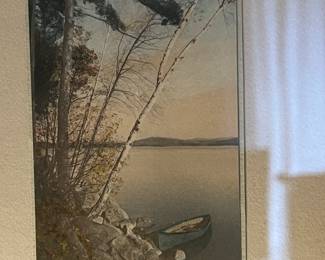 Indian Summer hand painted photograph 