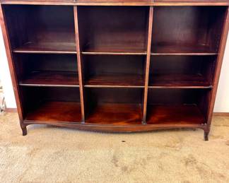 Baker furniture Georgian style carved flame mahogany cabinet