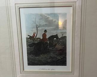 Lithograph print 'My Lady leads' by George Derville 
