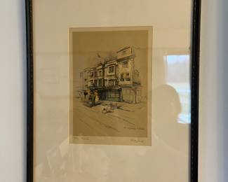 Sketch 'The Mitre Oxford' by Marjorie C. Bates