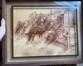 Charles Russel's 'In without Knocking' on Glass