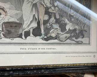 Lithograph 'Four o'Clock in the Country' 