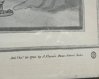 Lithograph 'Four o'Clock in Town' 