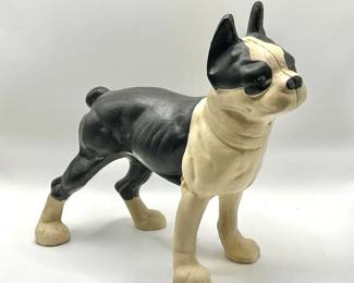 Cast Iron Boston Terrier Dog Doorstop