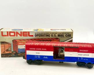 Lionel 6-9301 O Gauge US Mail Operating Boxcar model train