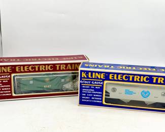 (2) K-Line Trains
K-Line O/O27 gauge toy train hopper car
K-Line O/027 Gauge model train car
