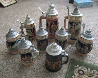 Beer stein collection