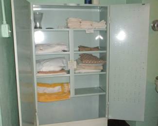 clean metal cabinet inside 