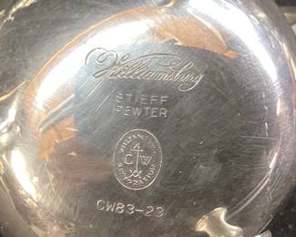 WILLIAMSBURG STIEFF PEWTER TEA SET NO SHIPPING PICKUP ONLY