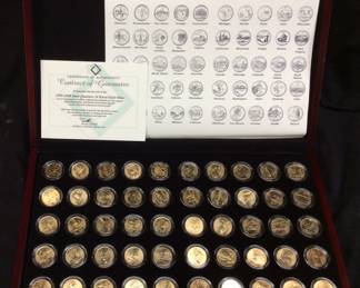 1999-2008 U.S STATE QUARTER COLLECTION w CASE & COA #2